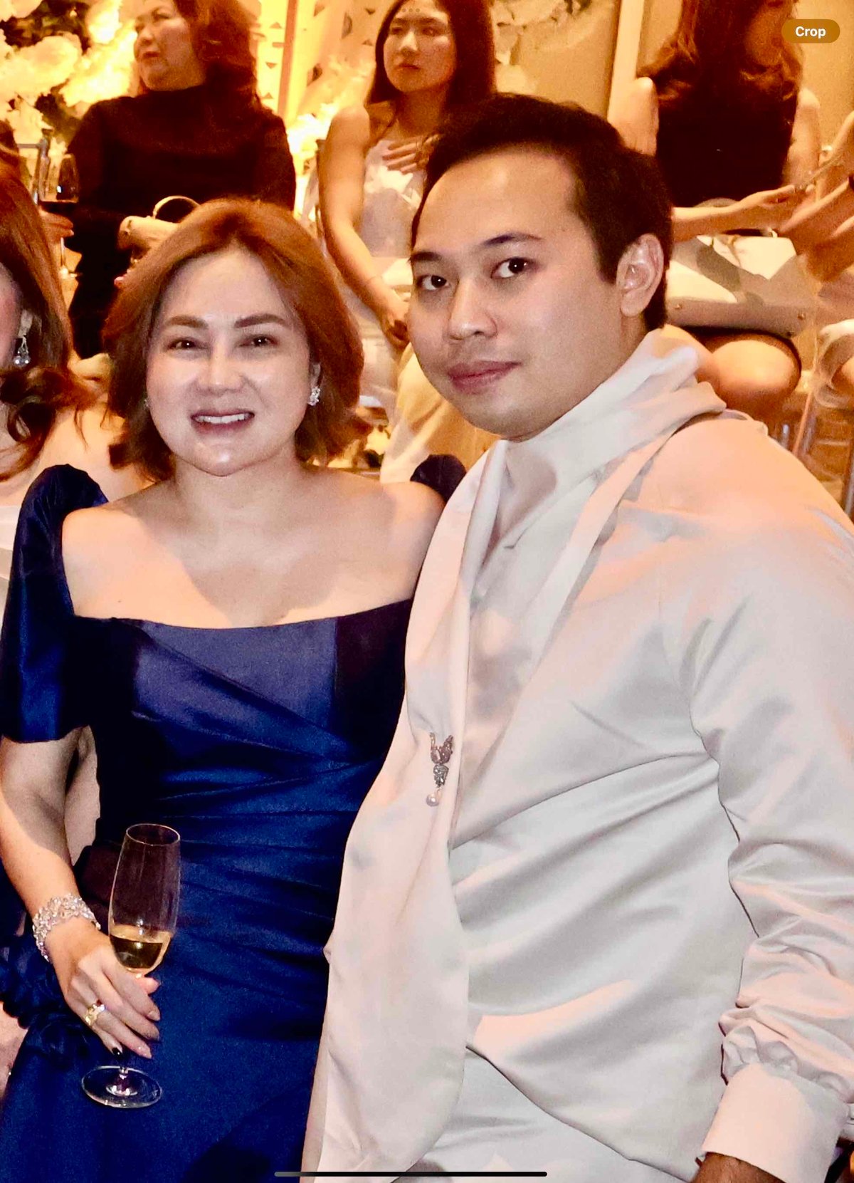 Girlie Gutierrez and designer Michael Rosero.